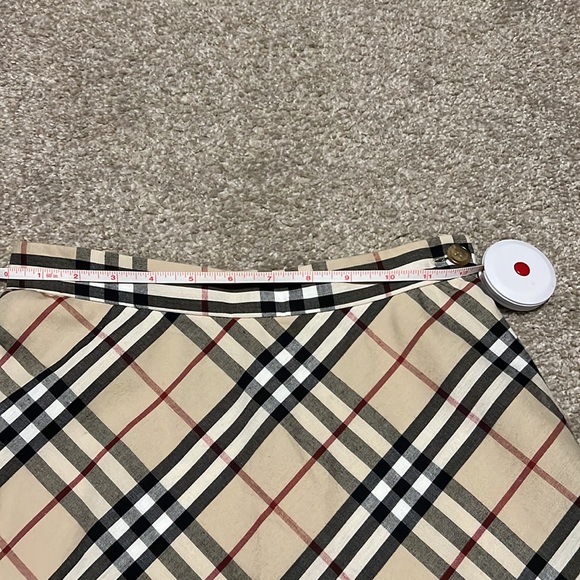 Authentic Burberry Nova check plaid midi skirt womens size 0 - Picture 8 of 8